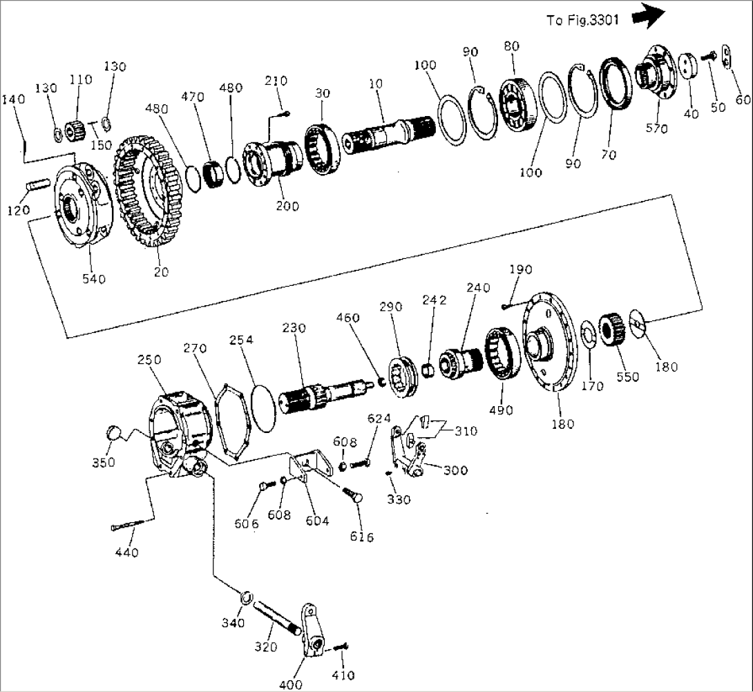 INTER AXLE DIFFERENTIAL (T/M NO.4644 026 011)(#65226-66999)