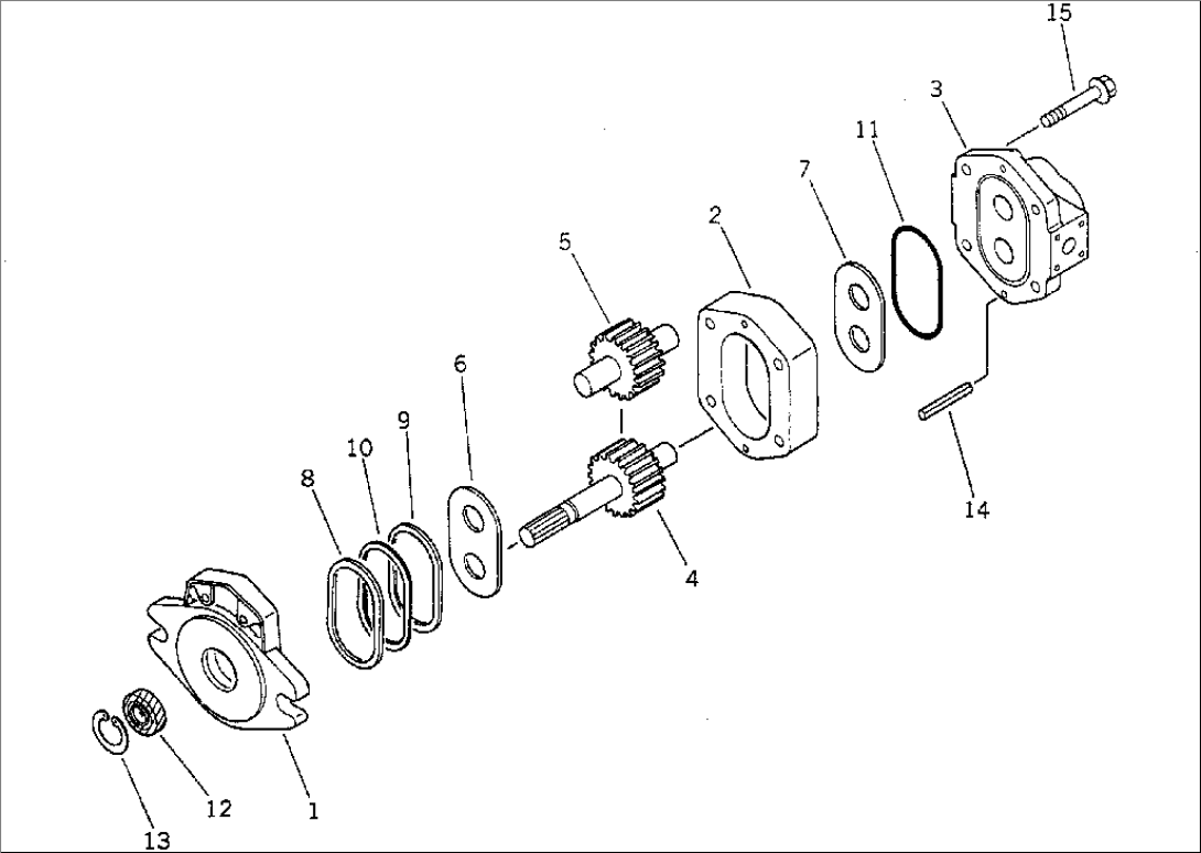 HYDRAULIC PUMP (2/2) (FOR TRANSMISSION AND DIFFERENTIAL LOCK)