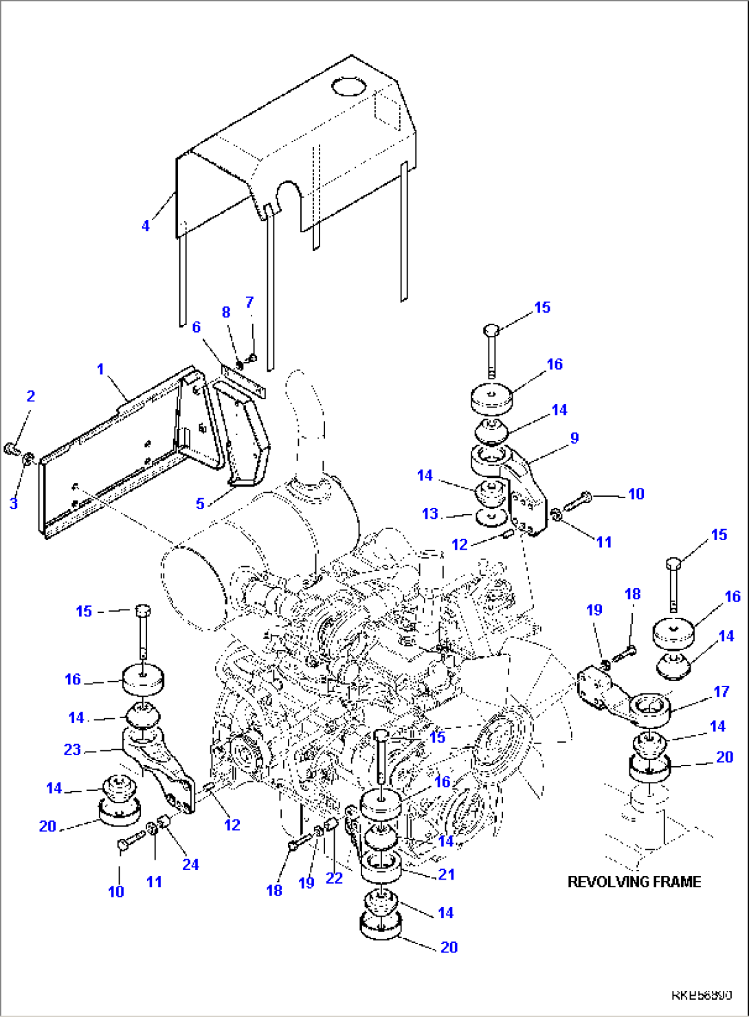 ENGINE (MOUNTING PARTS)