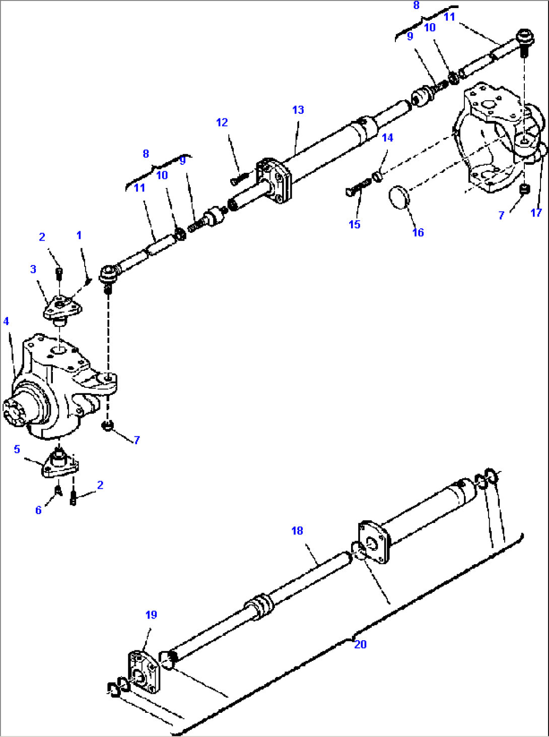 FIG. F3435-01A0 FRONT AXLE (2WD) - STEERING ARM