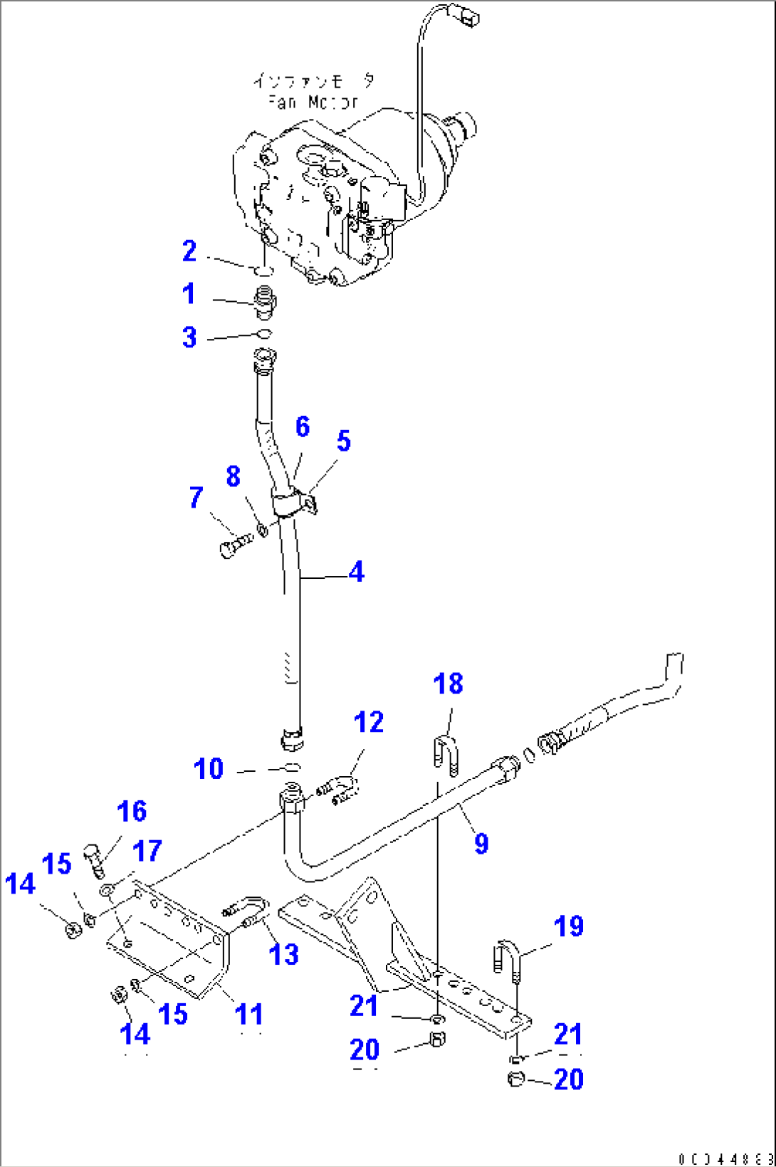 RADIATOR GUARD (FAN MOTOR LINE) (2/2)(#30001-)