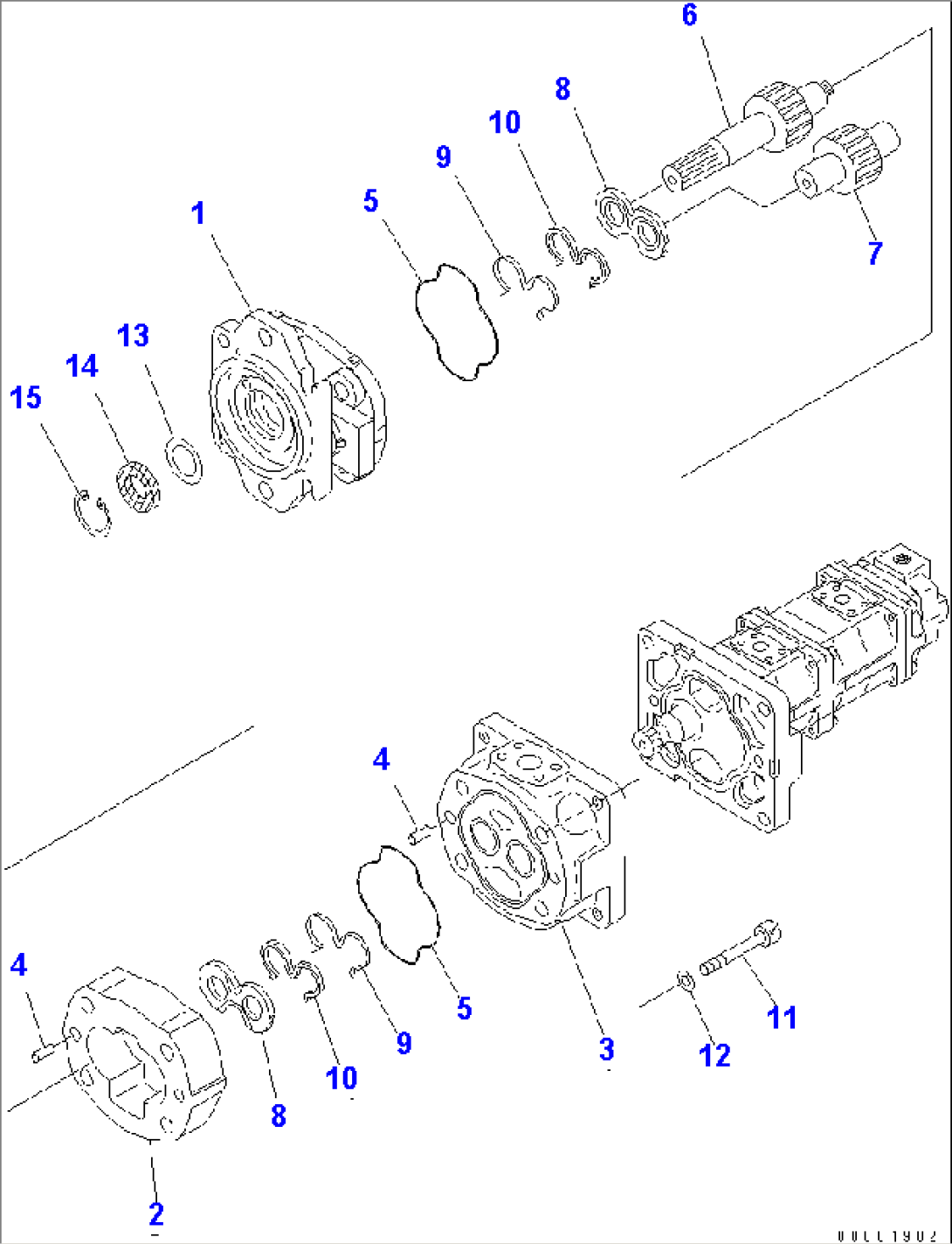 HYDRAULIC OIL PUMP (1/4)