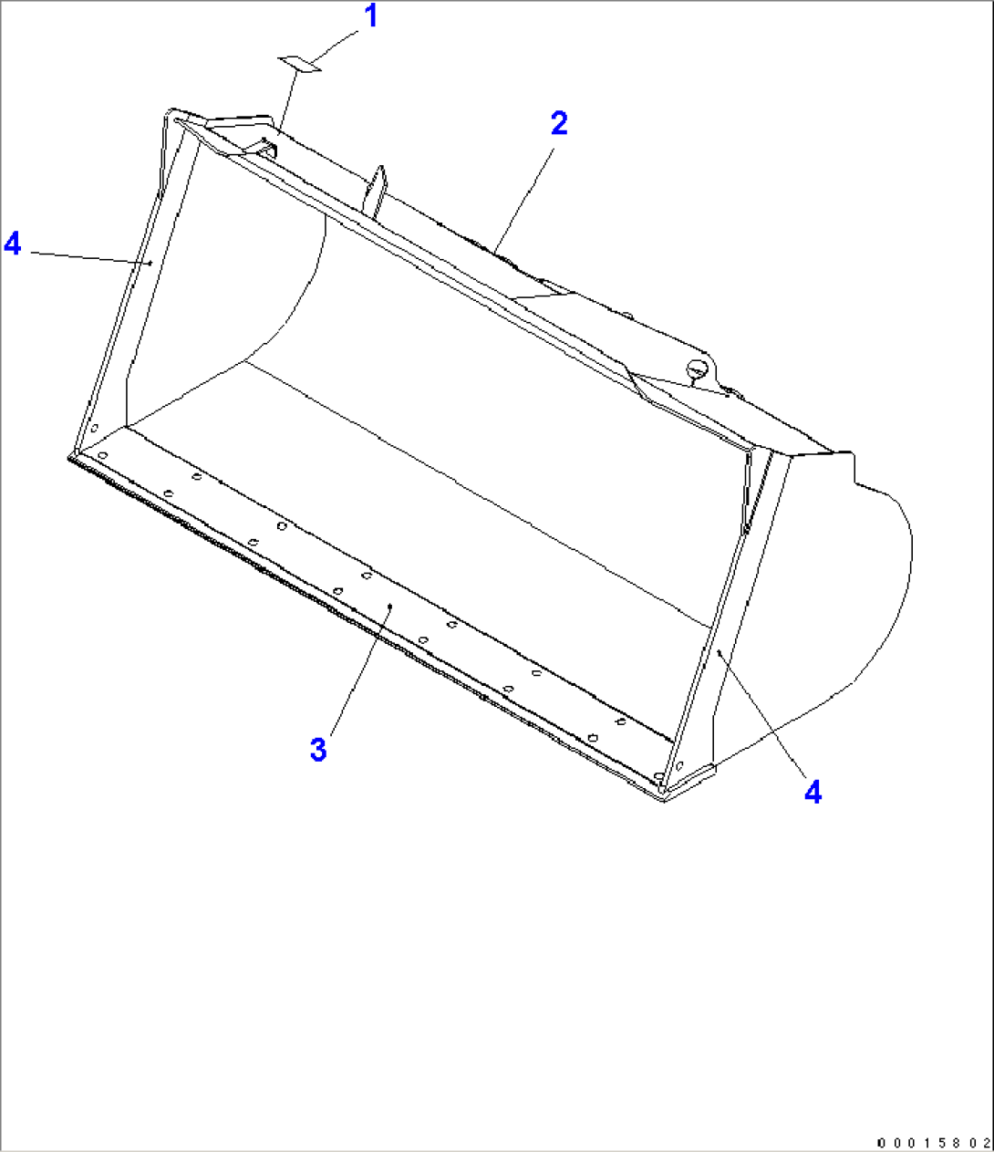 BUCKET 2.3M2 (WITH B.O.C.¤ 2.4M3)