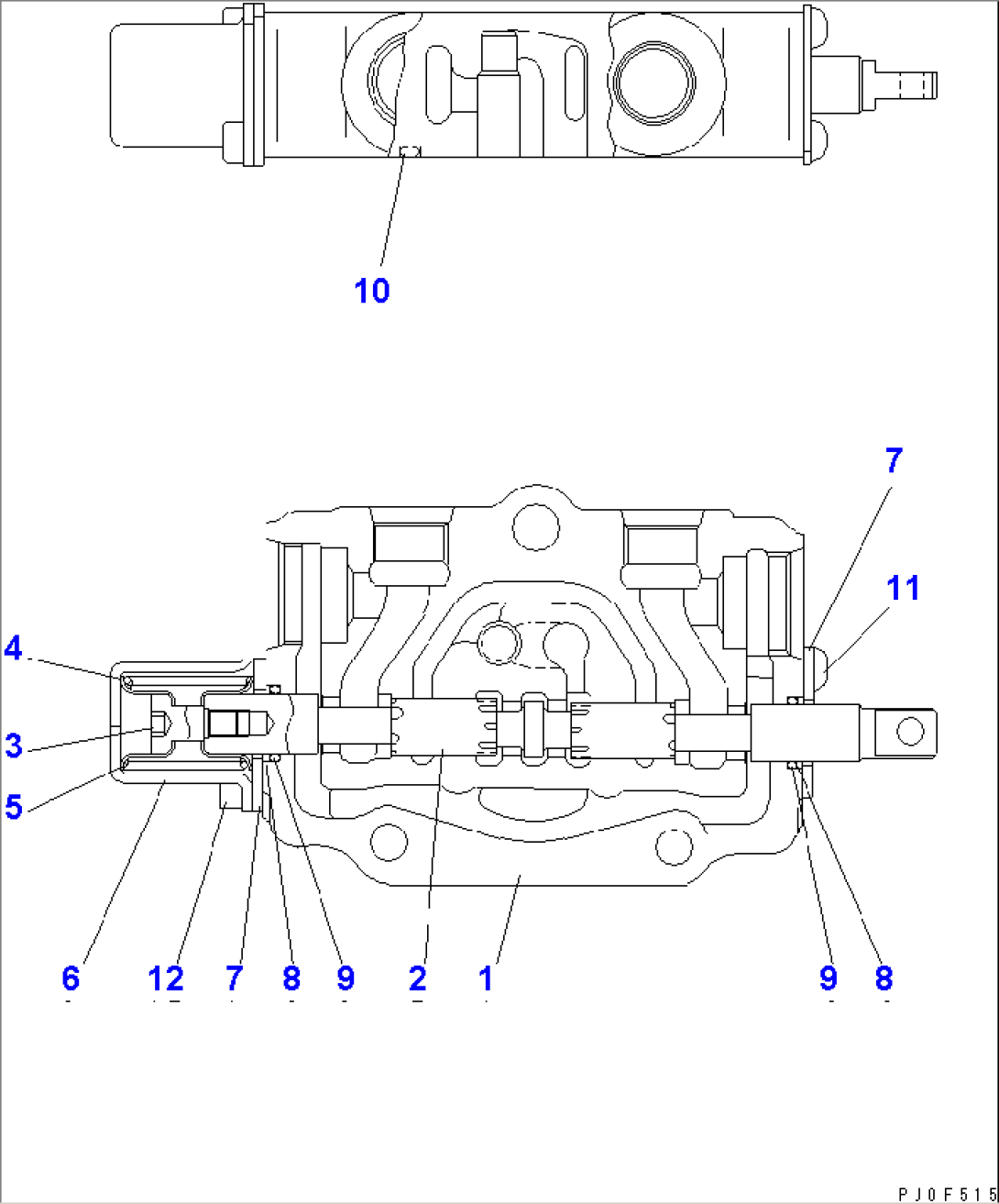 MAIN VALVE (1/10) (TRAVEL R.H.)