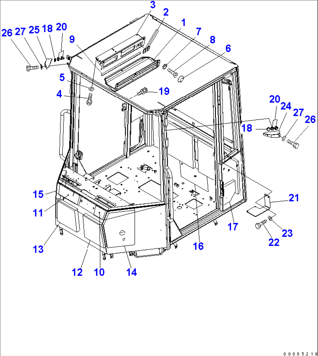 ROPS CAB (SHEET¤ COVER) (TACHOGRAPH)