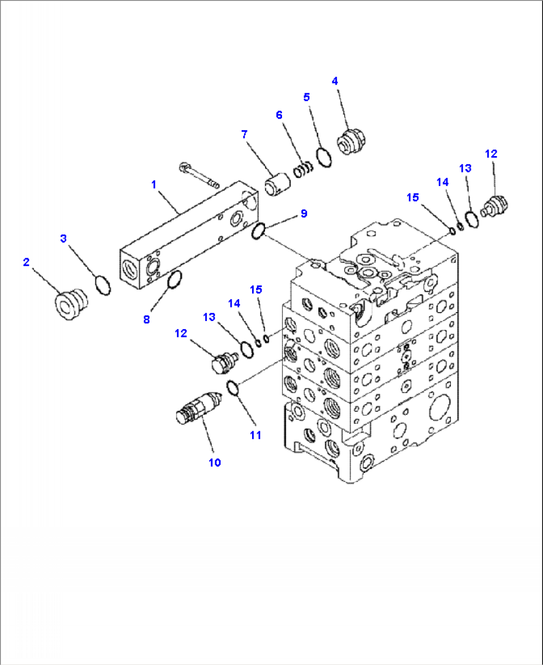 H0120-11A0 CONTROL VALVE 3-SPOOL VALVE (3/10)