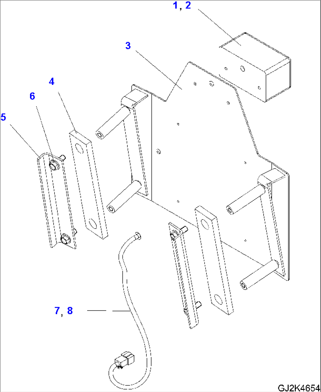 BATTERY CASE (REAR COMBINATION LAMP WITHOUT ROAD TRAFFIC REGULATION) (2/2)