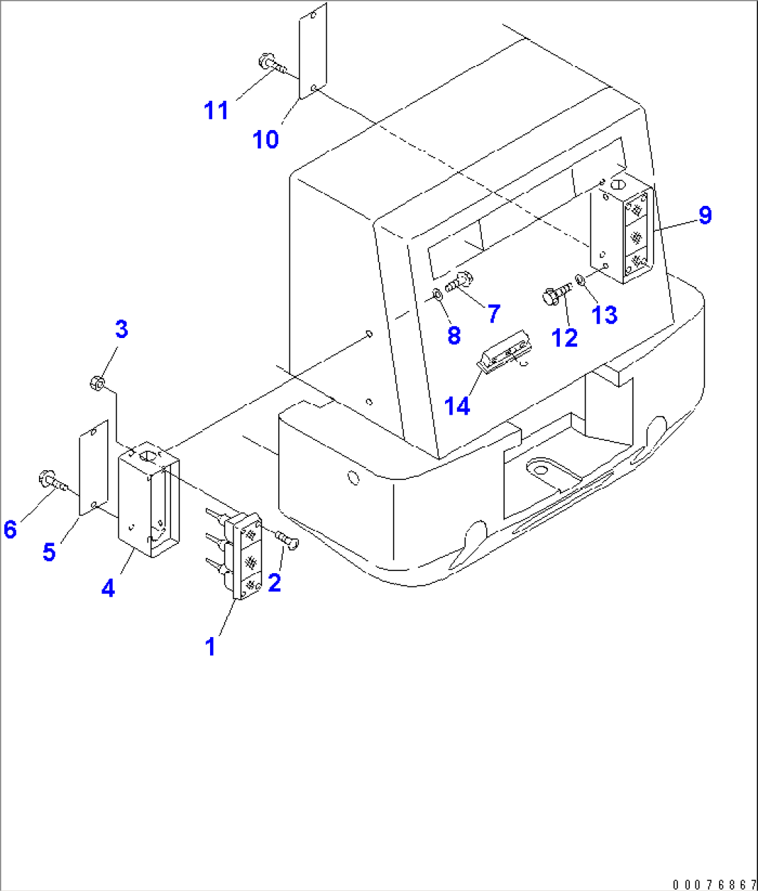 BATTERY BOX (REAR LAMP) (WITH LICENSE LAMP)