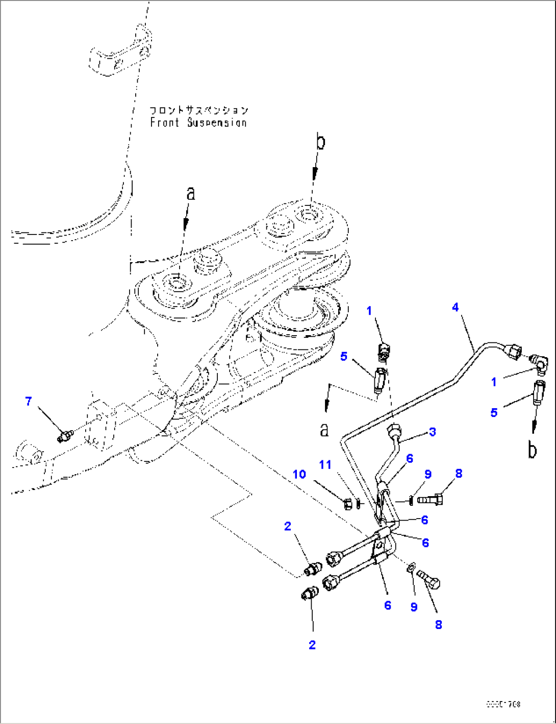 Front Axle, Lubrication (1/2) (#8173-)