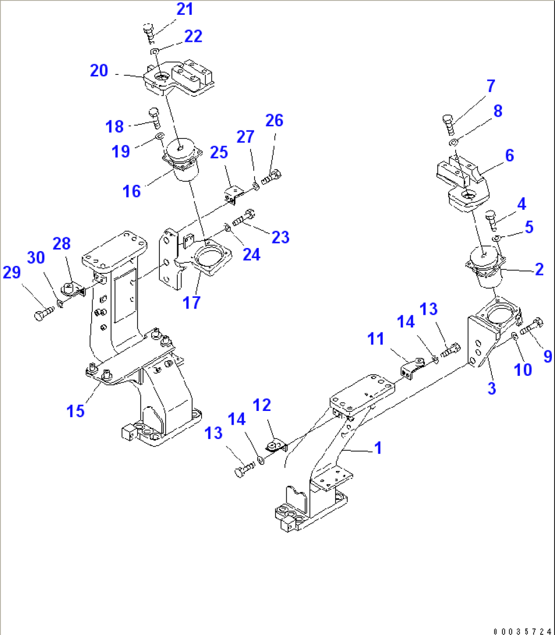 FENDER (ROPS BRACKET) (FOR 6WAY PAT DOZER)