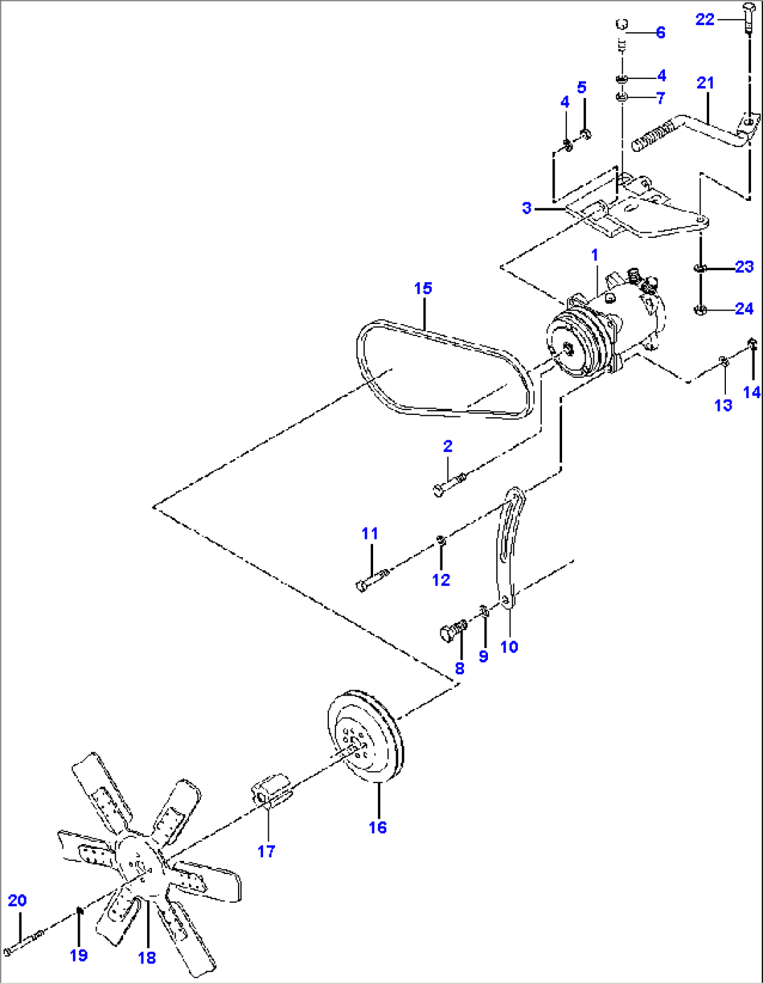 AIR CONDITIONER COMPRESSOR MOUNTING