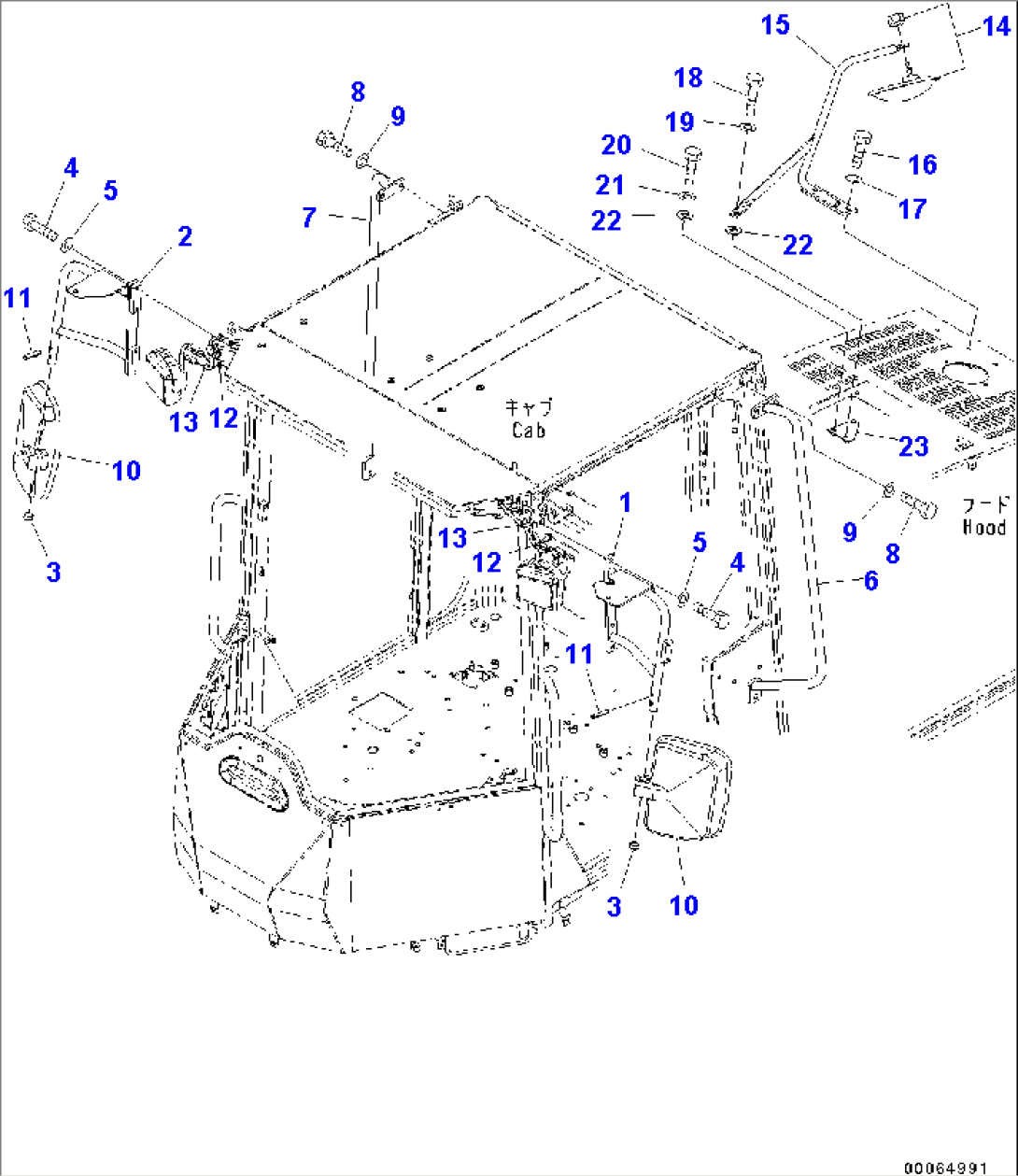 Rearview Mirror And Rear Under View Mirror (#C10001-)
