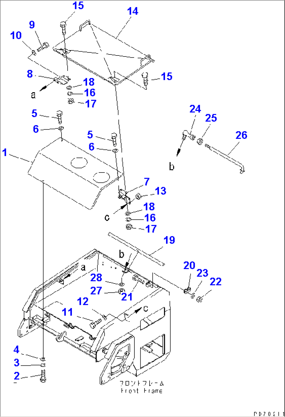 FRONT FRAME AND COVER (2/2)