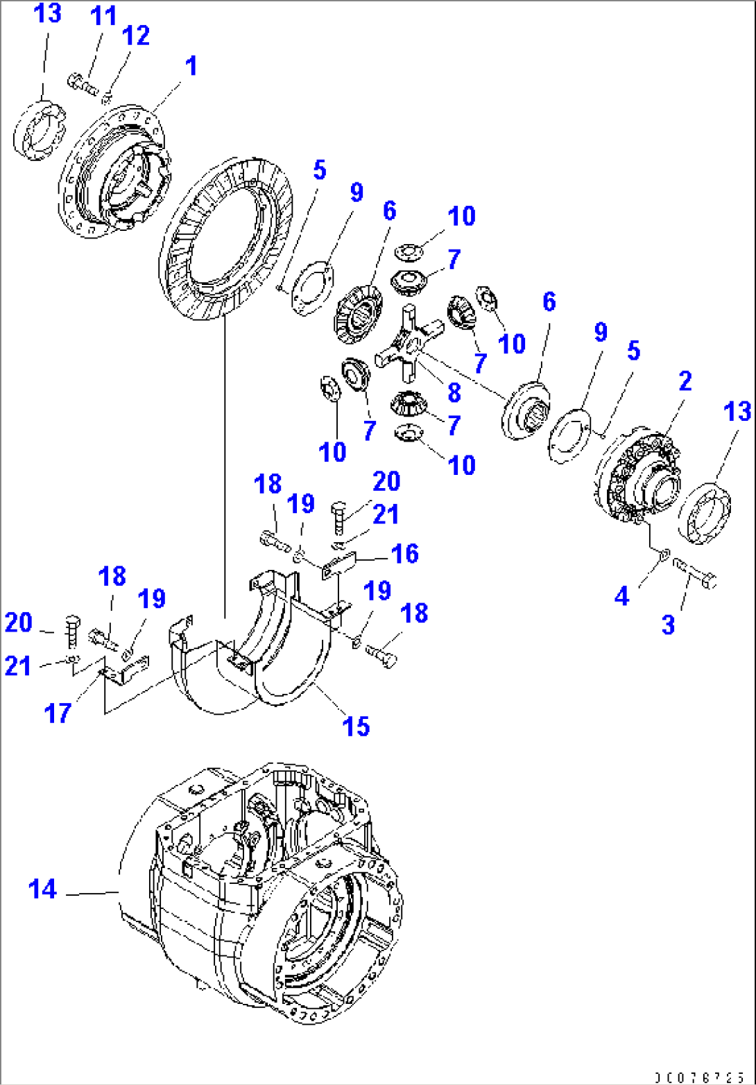FRONT AXLE (DIFFERENTIAL¤ 2/2)