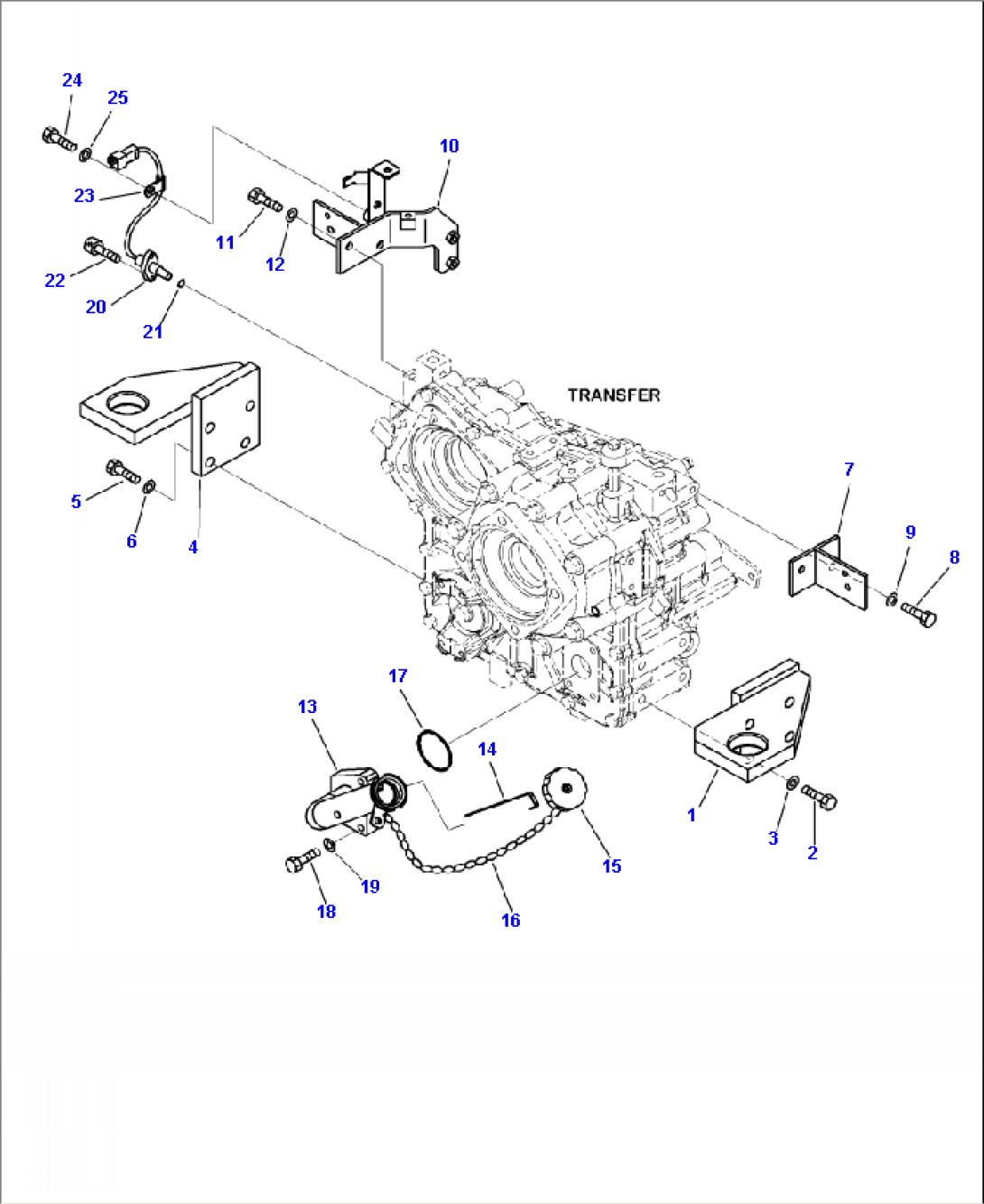 F2420-51A0 TRANSFER CASE (1/5)