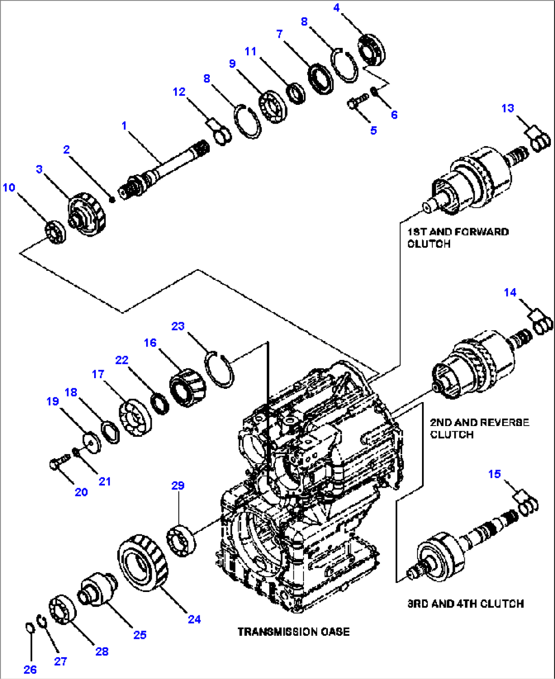 F4350-67A0 TRANSMISSION INPUT SHAFT (WITHOUT LOCKUP)