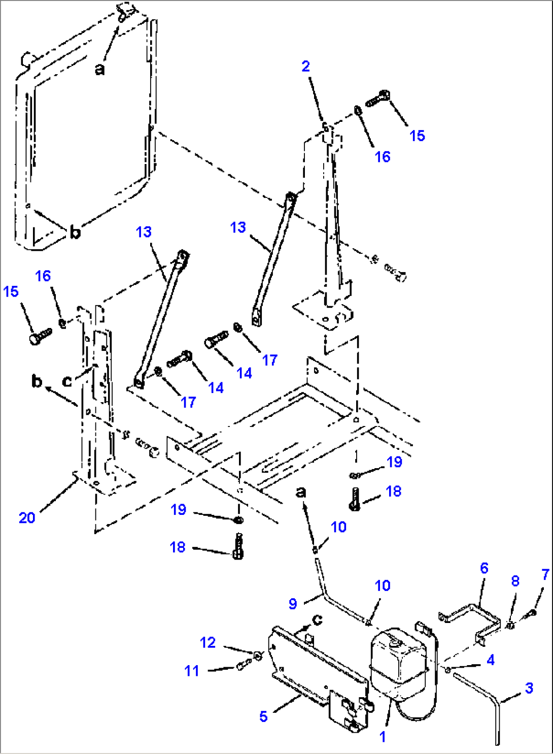 FIG. C0100-03A0 RADIATOR MOUNTING