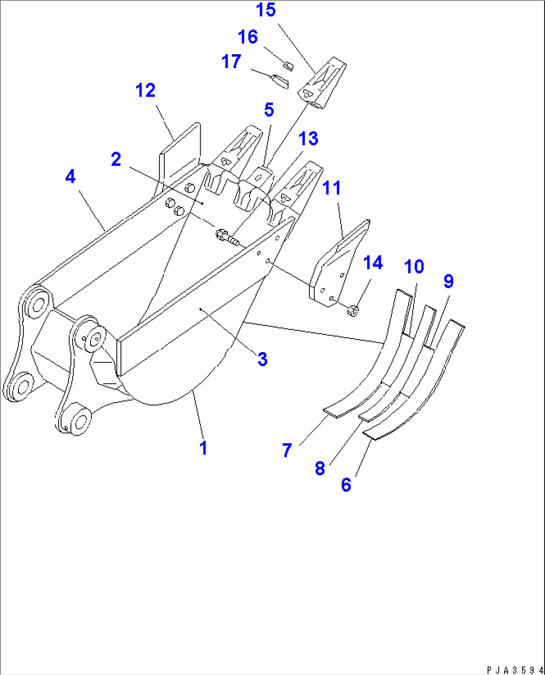 BUCKET¤ 0.11M3 WIDTH 450MM
