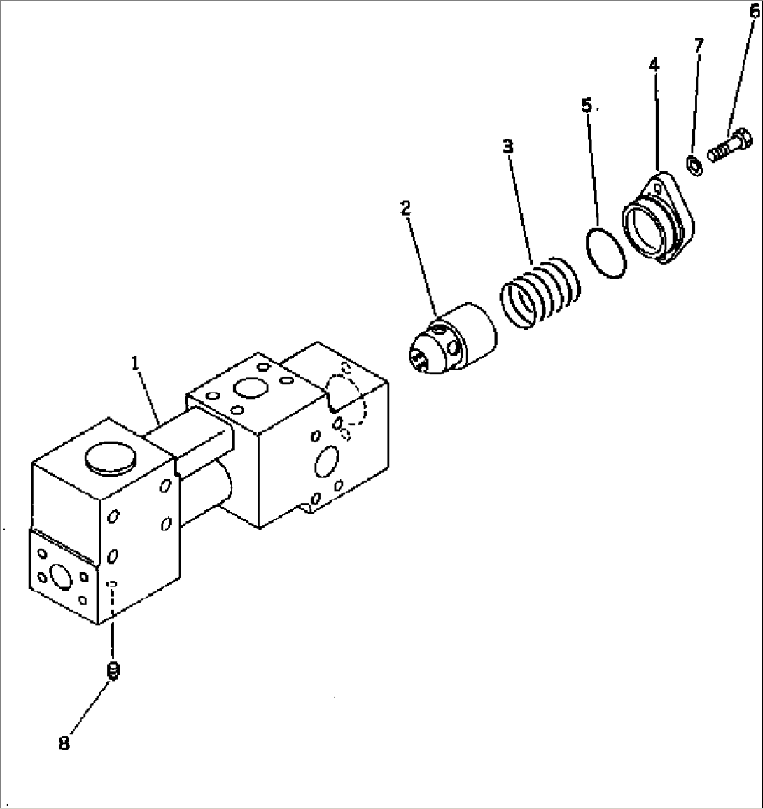 RETURN CHECK VALVE (FOR R.H. CONTROL VAVLE)