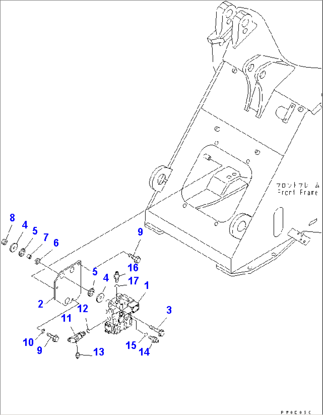 HYDRAULIC PIPING (E.C.S.S. VALVE)(#54104-)