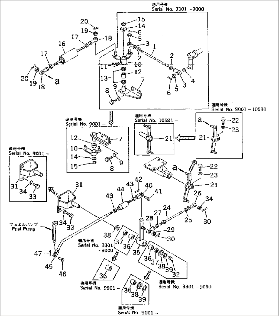 FUEL CONTROL LINKAGE(#3301-)