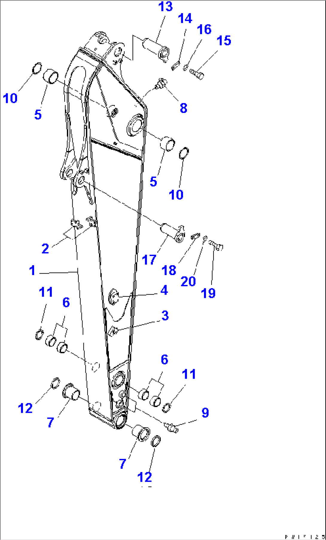 ARM (2.9M) (FOR ADDITIONAL PIPING) (YELLOW)(#21222-)
