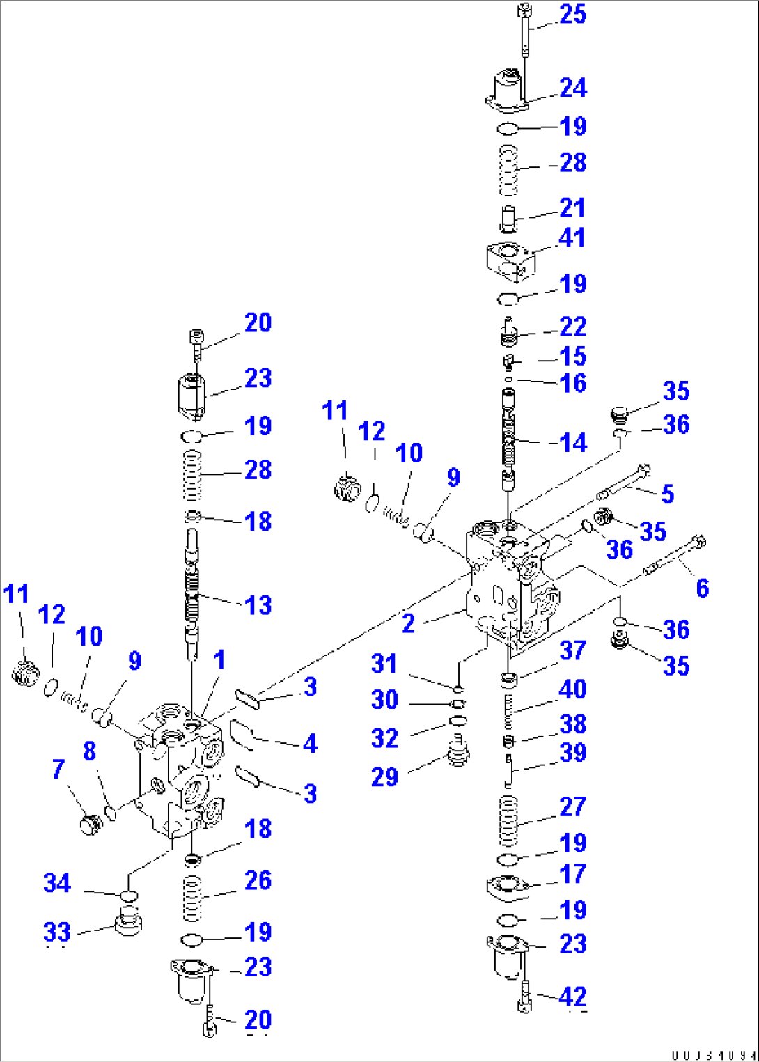 CONTROL VALVE (2-SPOOL) (1/2)