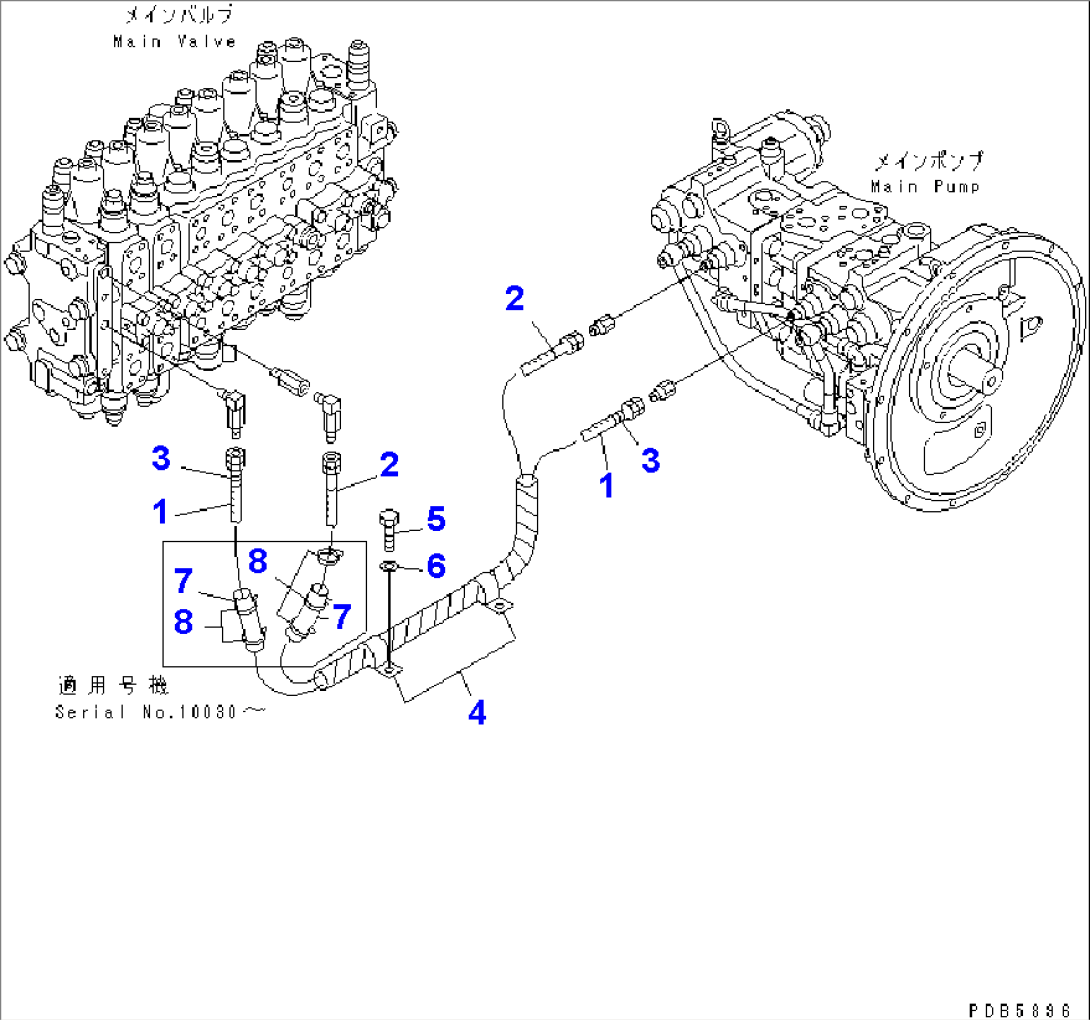 LS LINES (1 ACTUATOR)(#10022-)