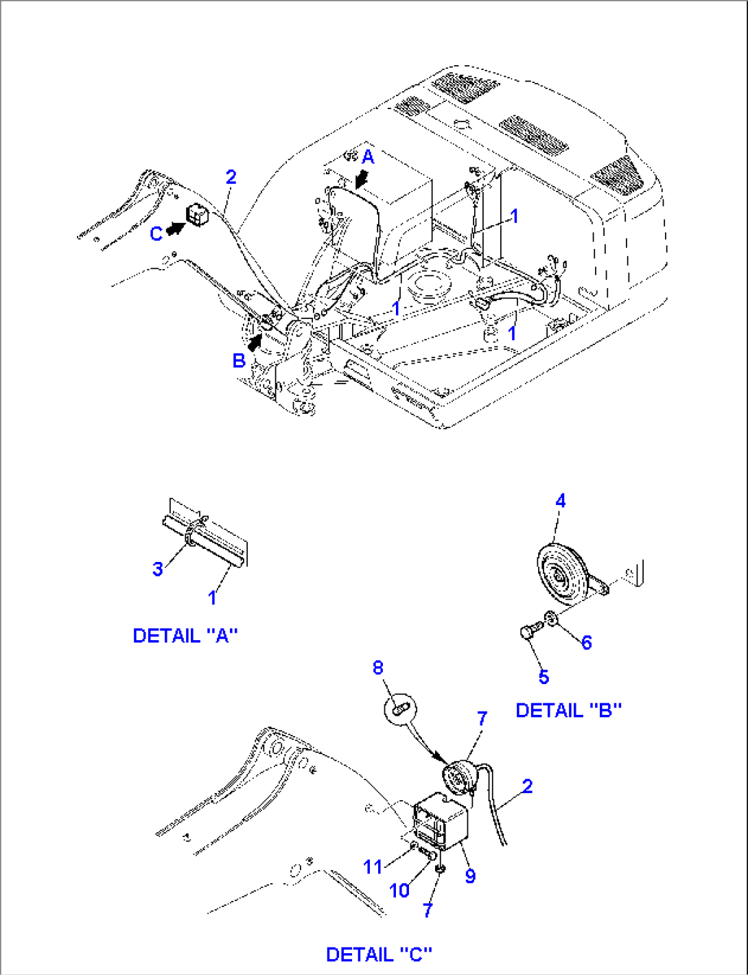 ELECTRICAL SYSTEM (LIGHT AND SERVICE LINE) (1/2)