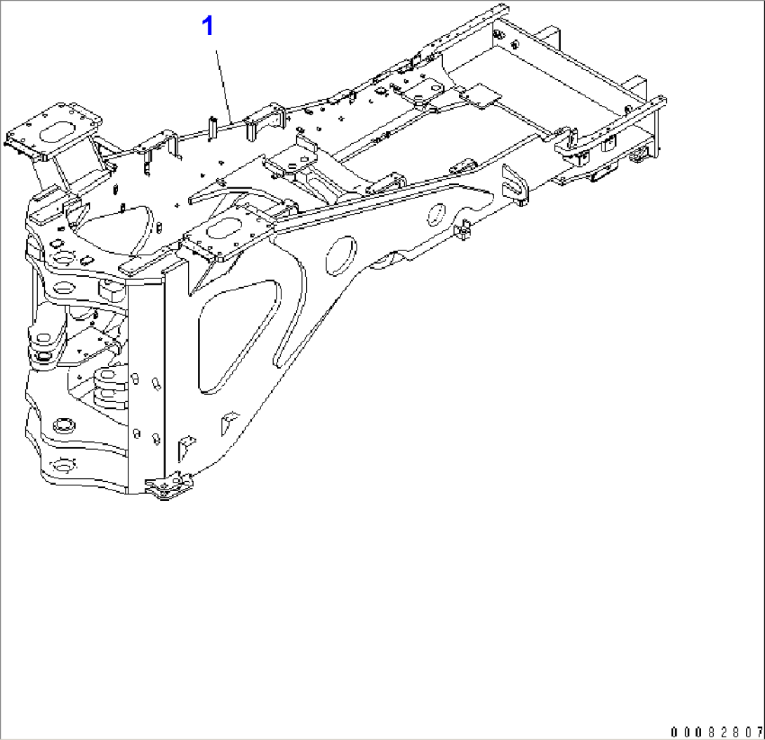 REAR FRAME (WITH UNDER GUARD) (55ßC SPEC.)(#50014-)