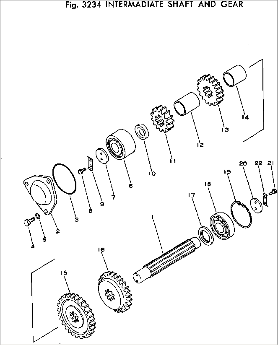 INTERMADIATE SHAFT AND GEAR