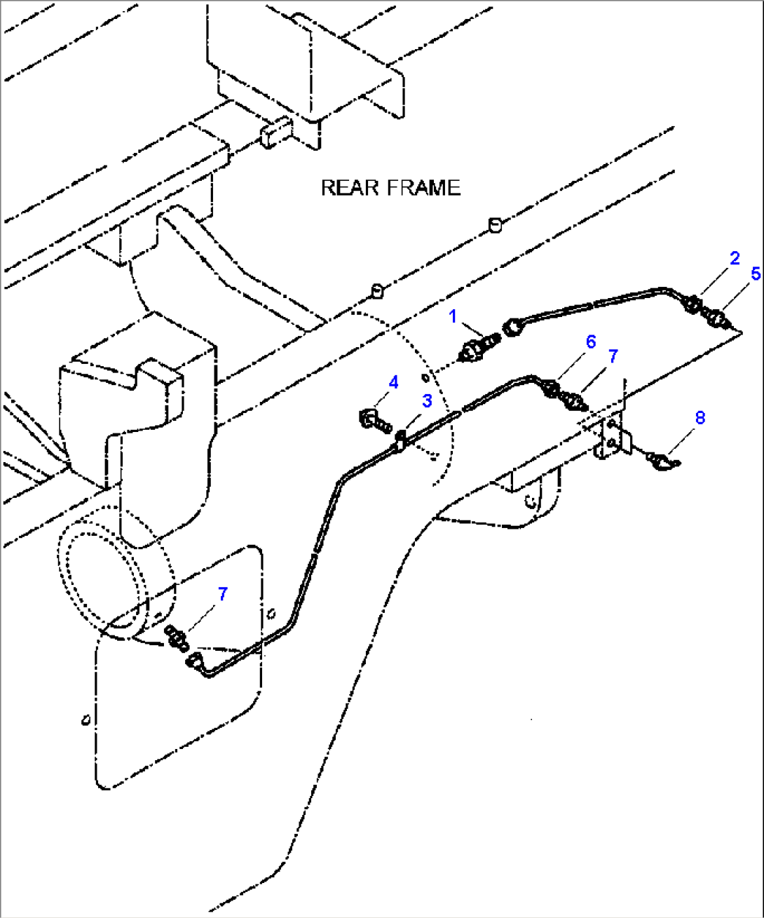 FIG. J4710-01A0 REAR AXLE - REMOTE GREASING