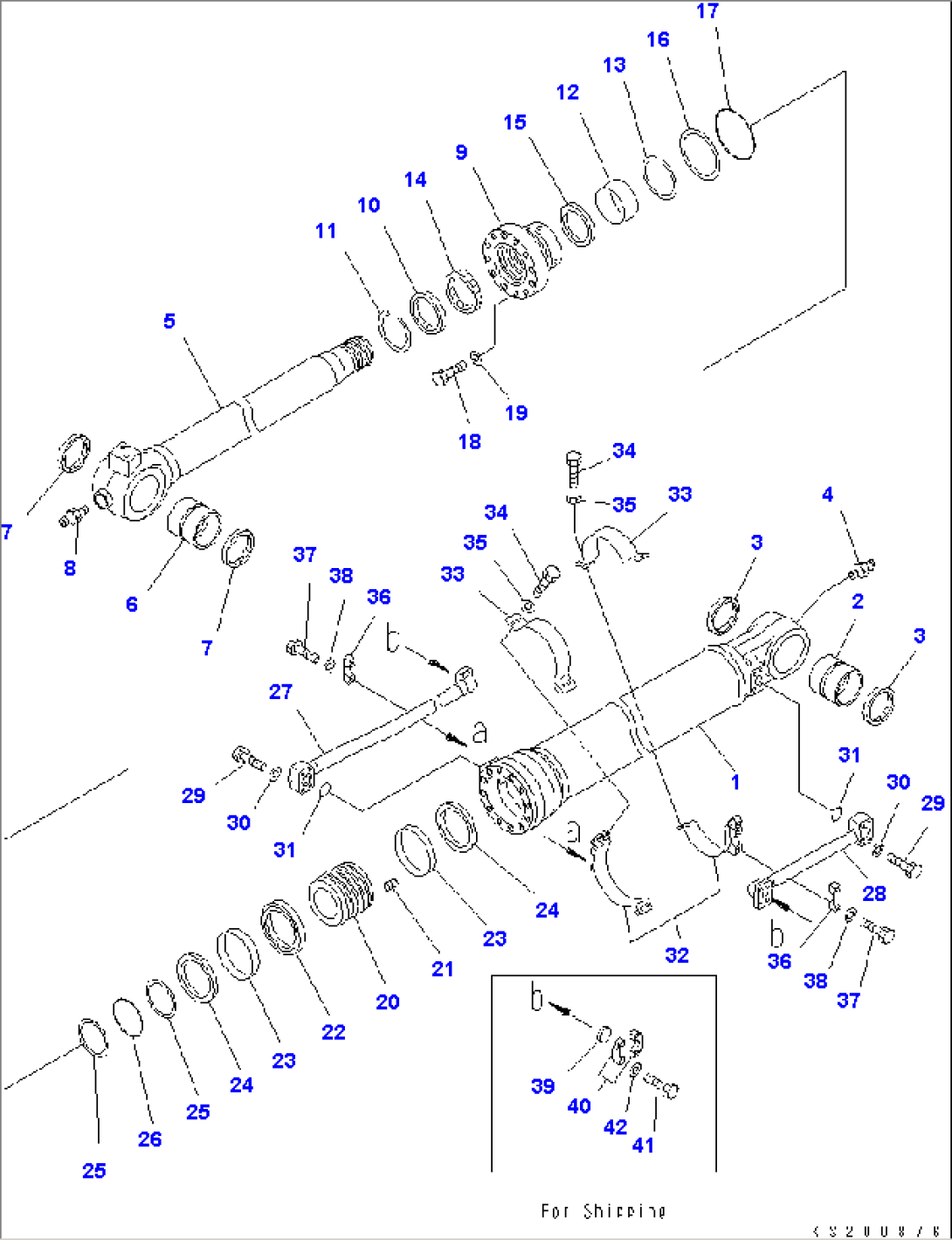 BUCKET CYLINDER (INNER PARTS) (FOR 3.2M ARM)