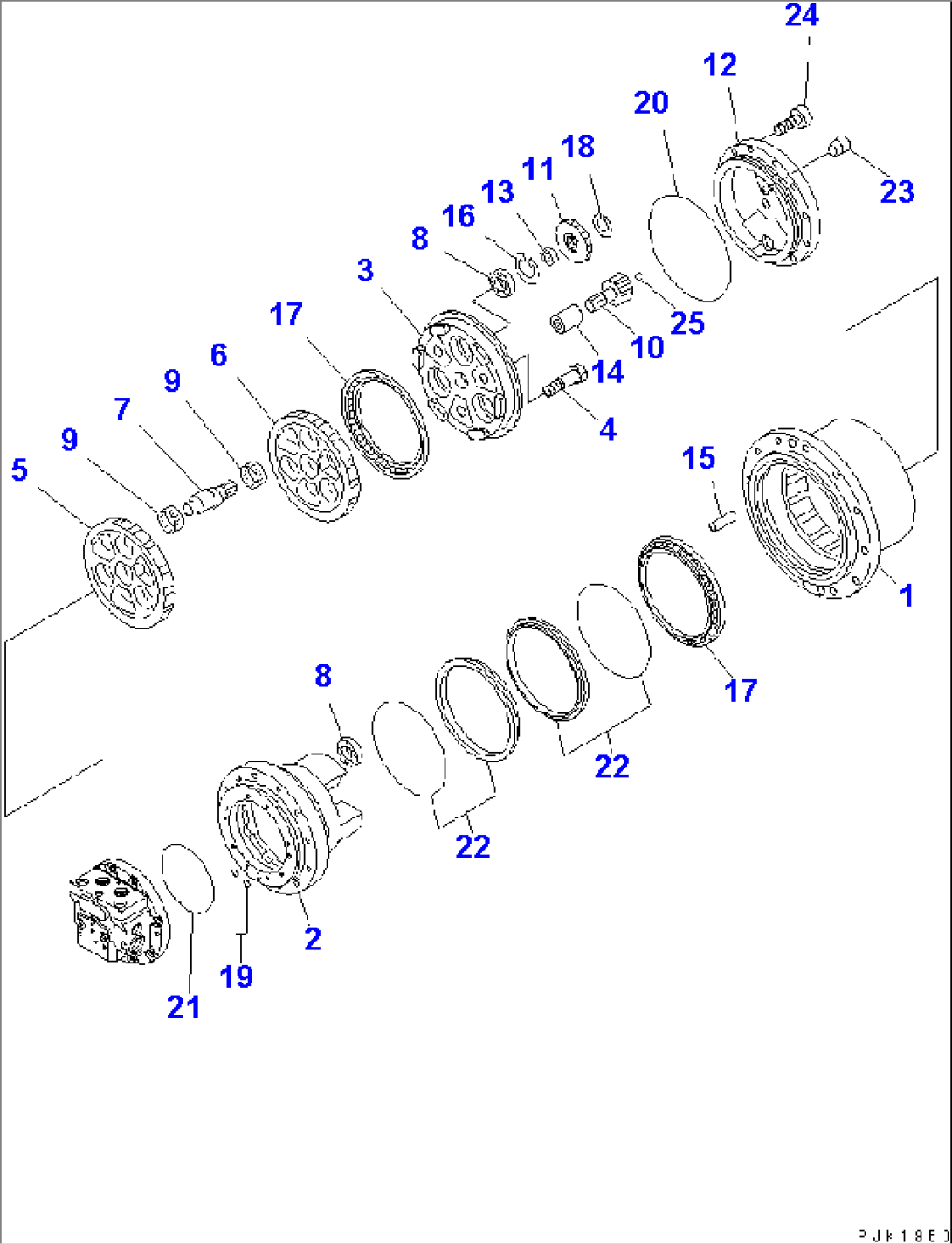 TRAVEL M0TOR (FINAL DRIVE ASS