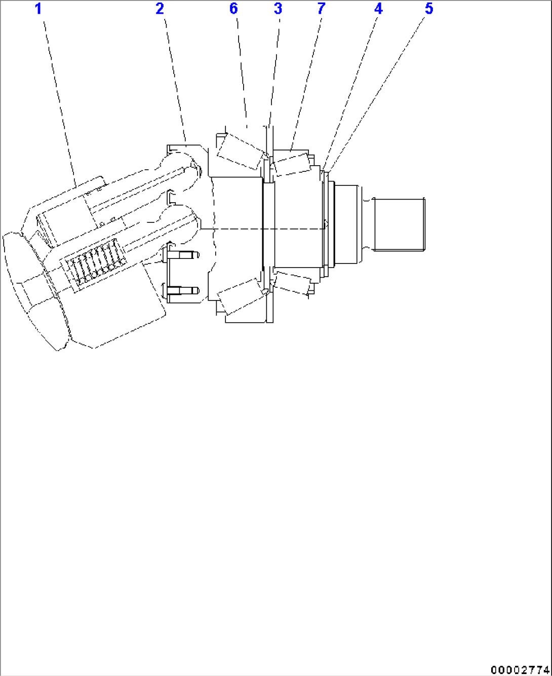 HYDROSTATIC TRANSMISSION (MOTOR 2) (20KM/H) (2/6)
