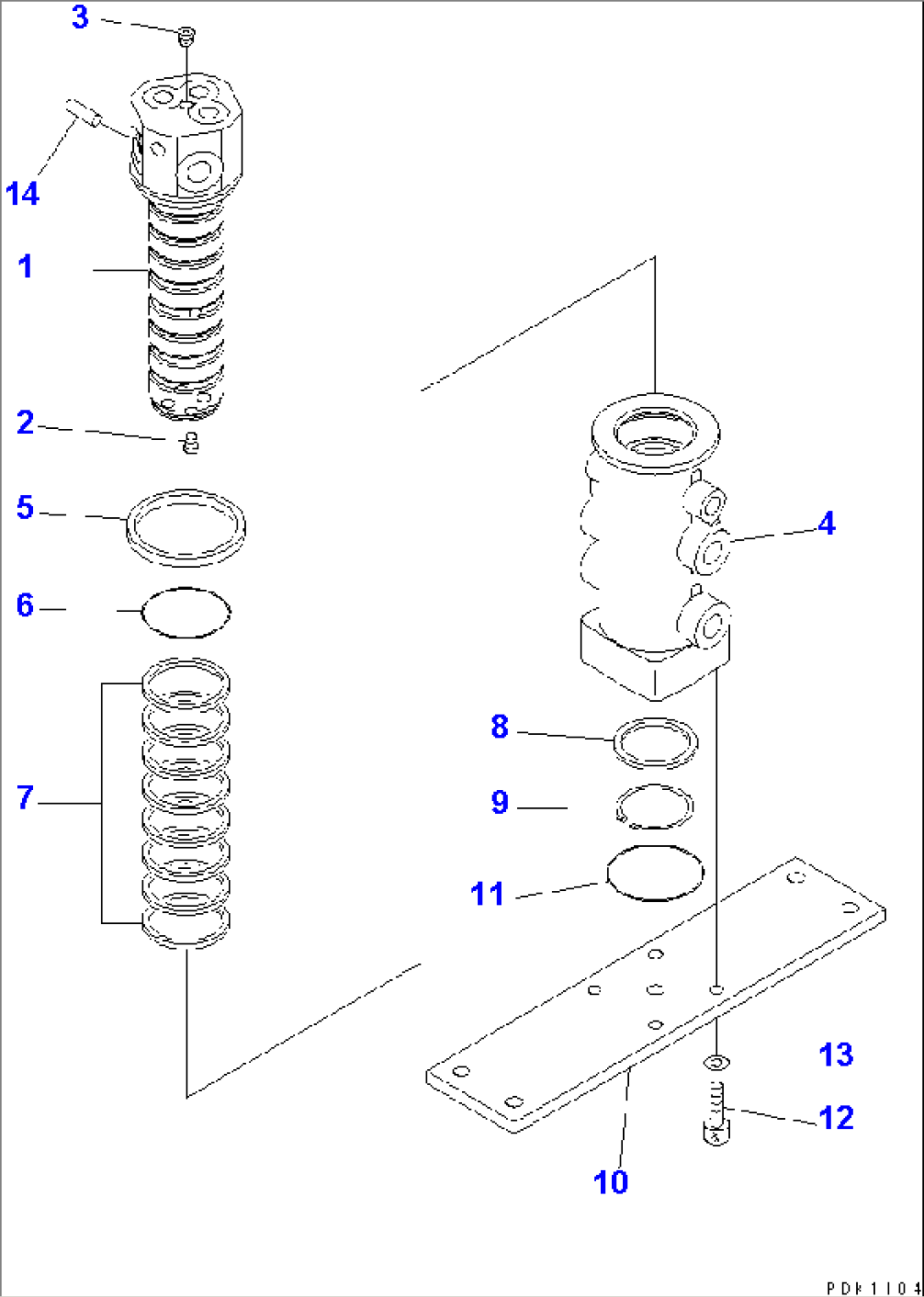 SWIVEL JOINT (SWIVEL JOINT) (INNER PARTS)(#14993-17400)