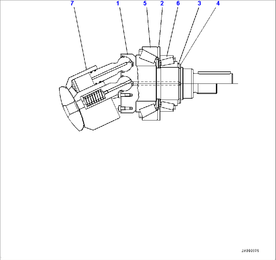 Transfer, HST Motor 2, Rotary Group (#80001-)