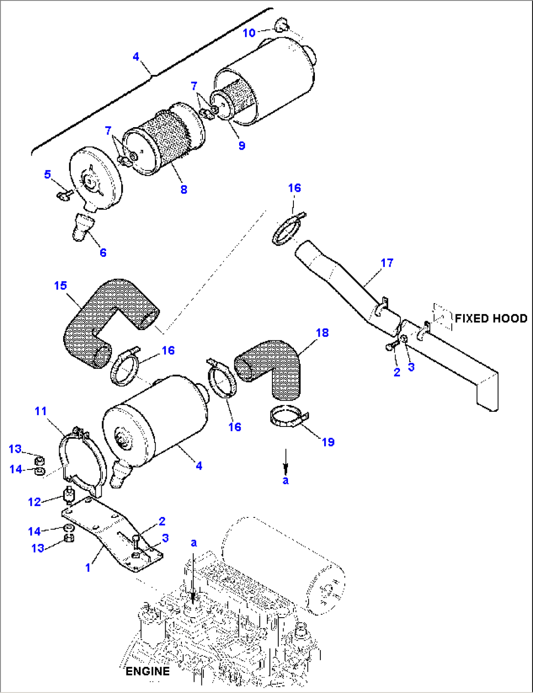 AIR CLEANER AND MOUNTING