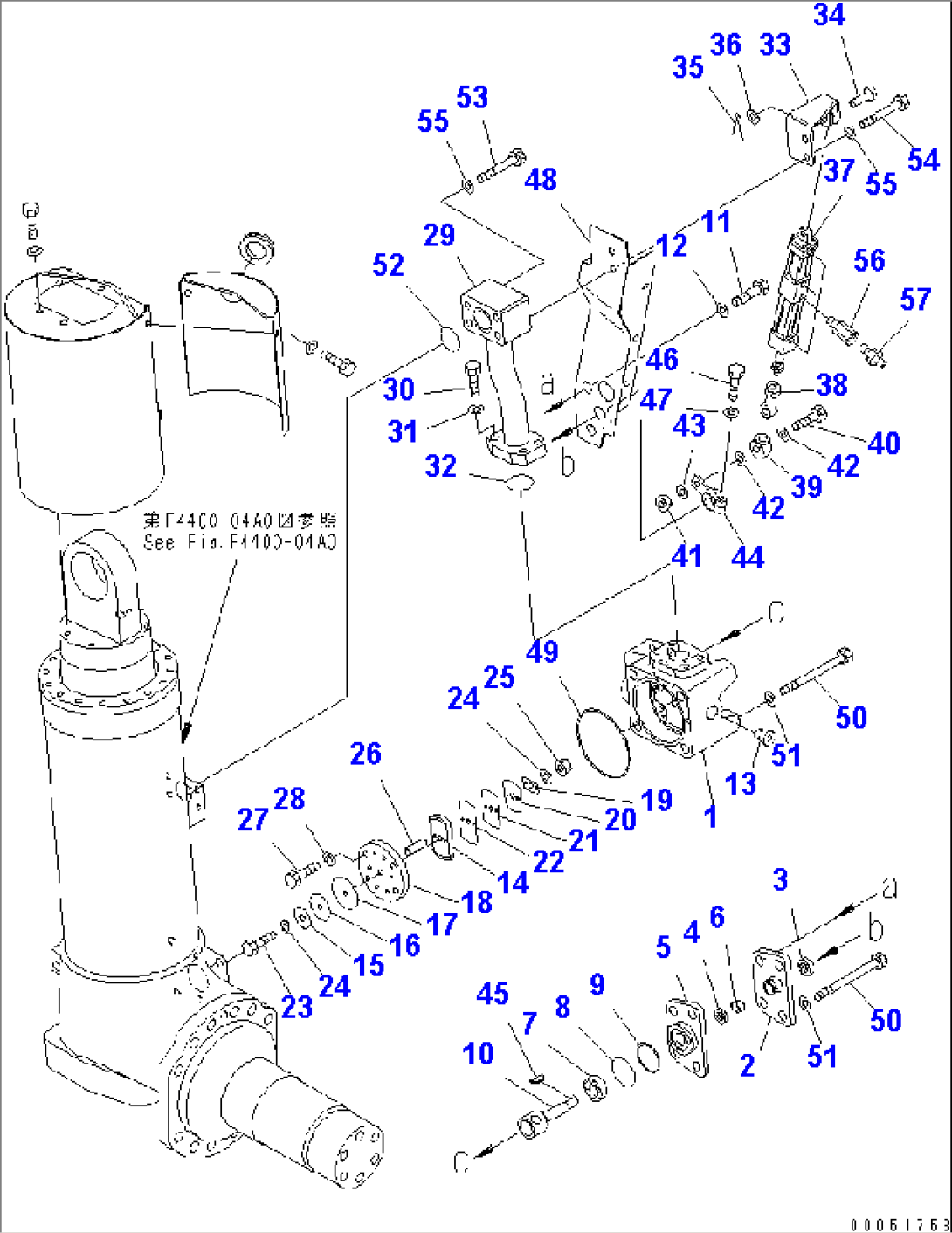 FRONT AXLE (L.H.) (FRONT SUSPENSION ASS
