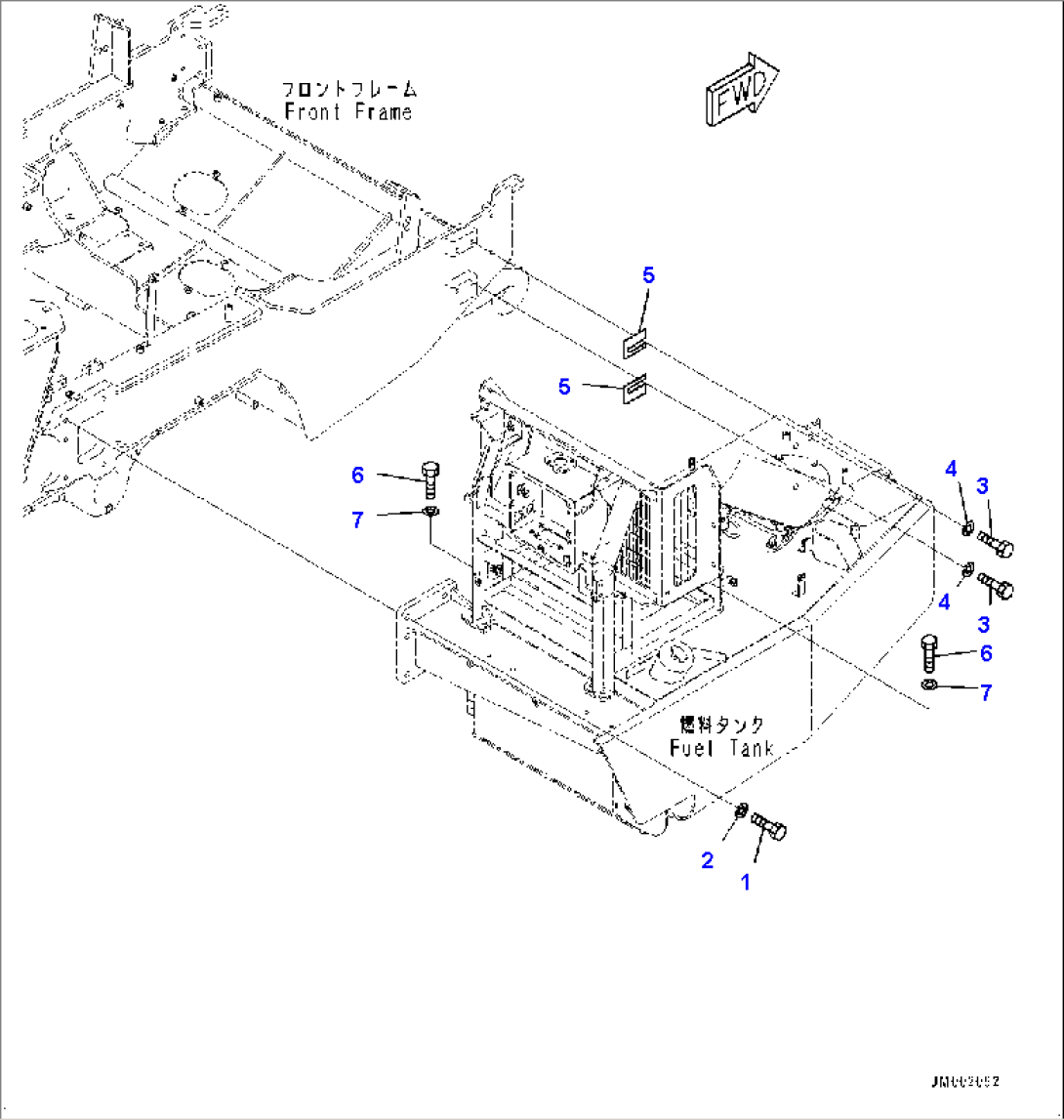 Fuel Tank Related Parts, Tank Mounting (#5001-)