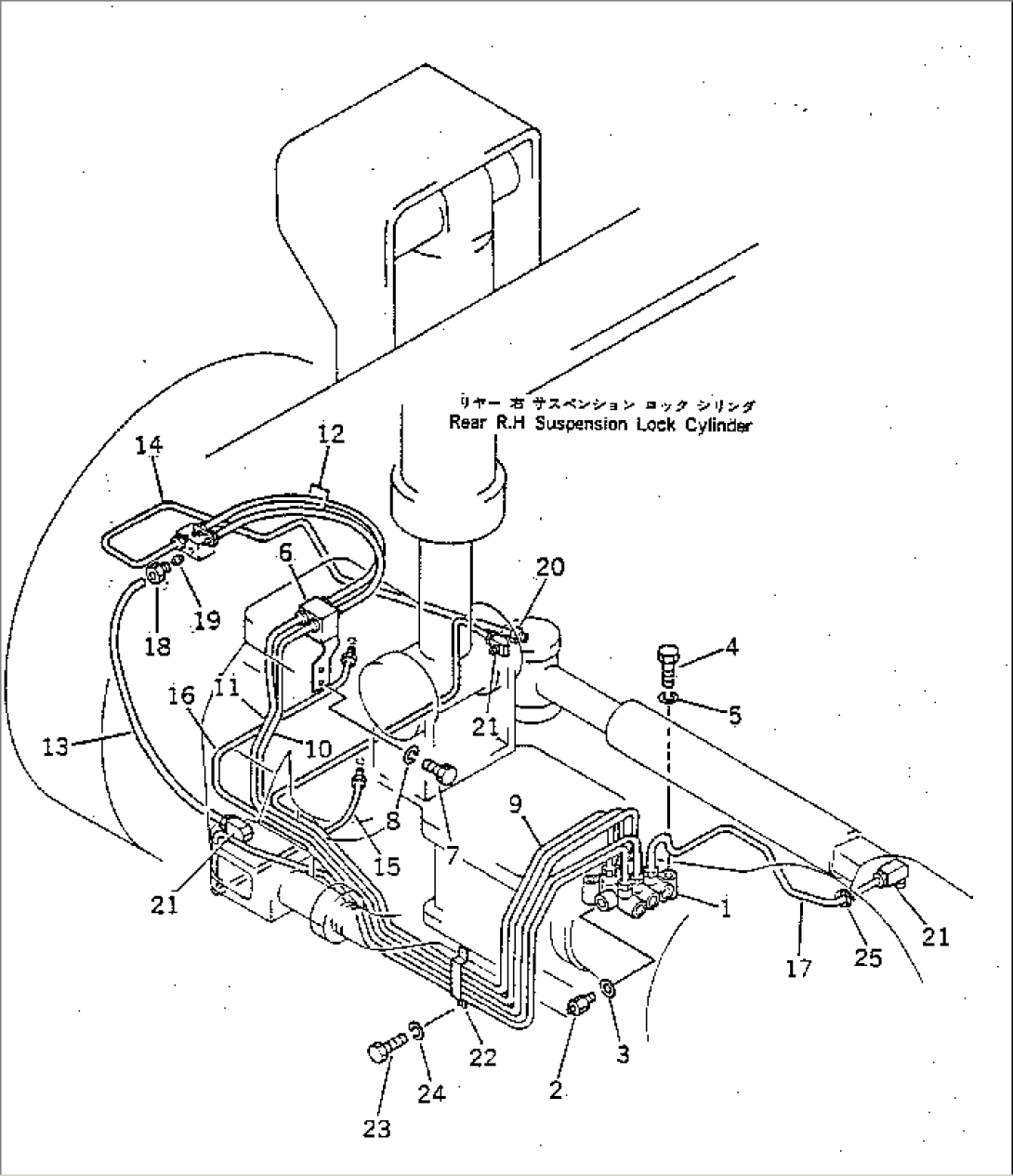 CENTRAL LUBRICATION PIPING (REAR R.H.)