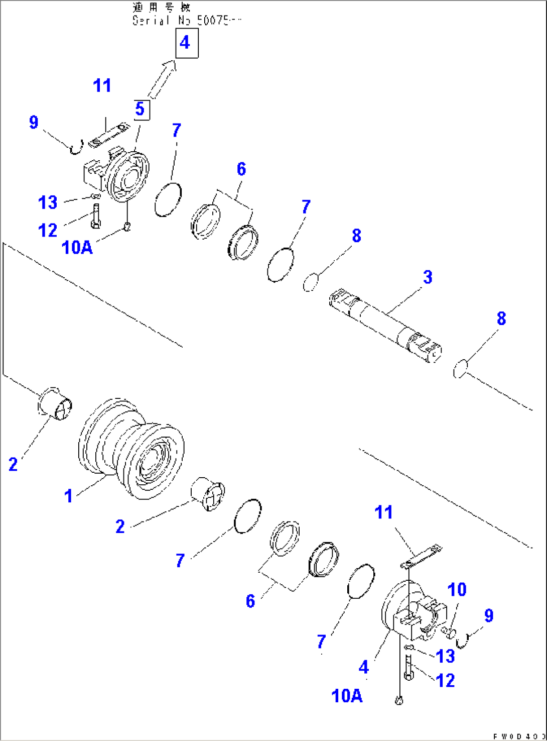TRACK ROLLER(#50001-50092)