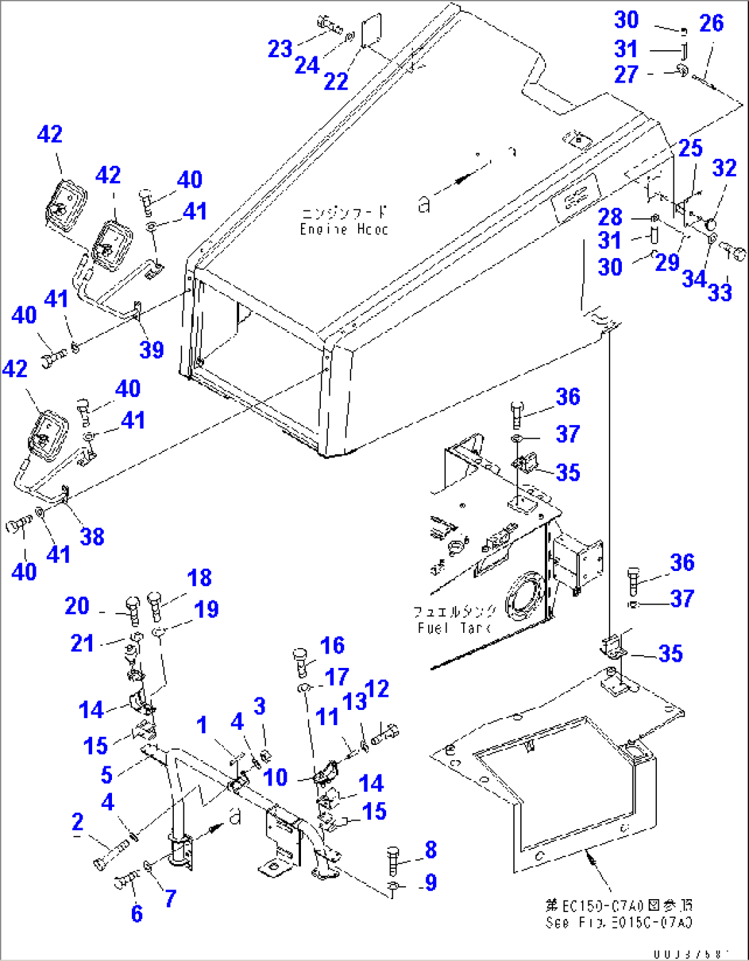 ENGINE HOOD RELATED PARTS (2/2)(#2745-)