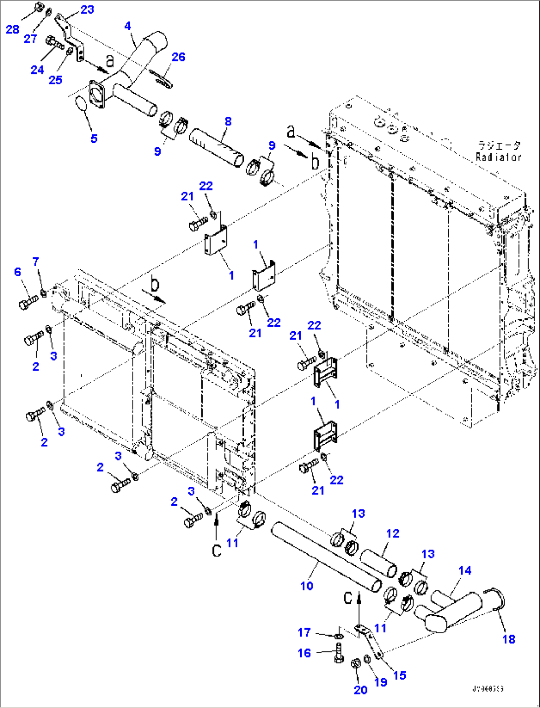 Radiator, Aftercooler Mounting (#30001-)