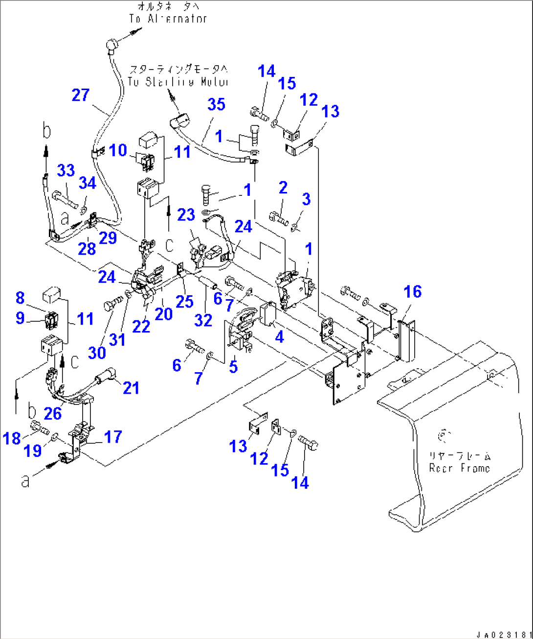 REAR HARNESS (RELAY¤ FUSE AND SUB HARNESS)(#77349-)