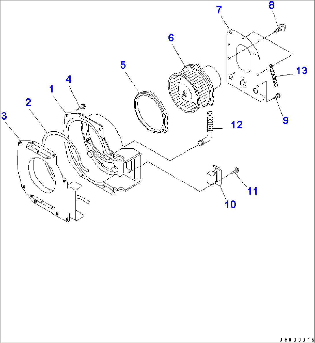 HEATER AND DEFROSTER (HEATER UNIT 2/2)(#54095-)