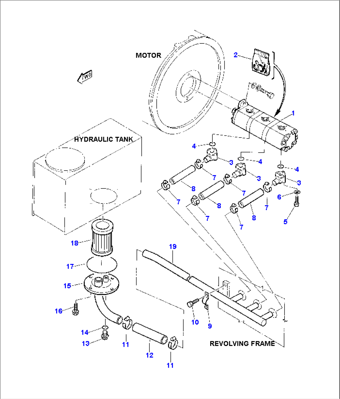 HYDRAULIC PIPING (SUCTION LINE)