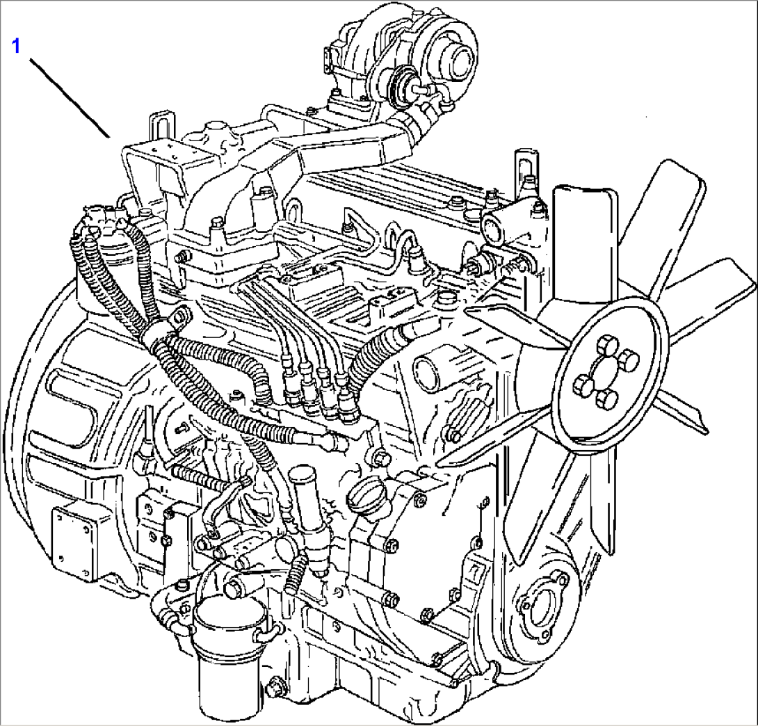 FIG. A0100-01A0 TIER I ENGINE - COMPLETE ASSEMBLY