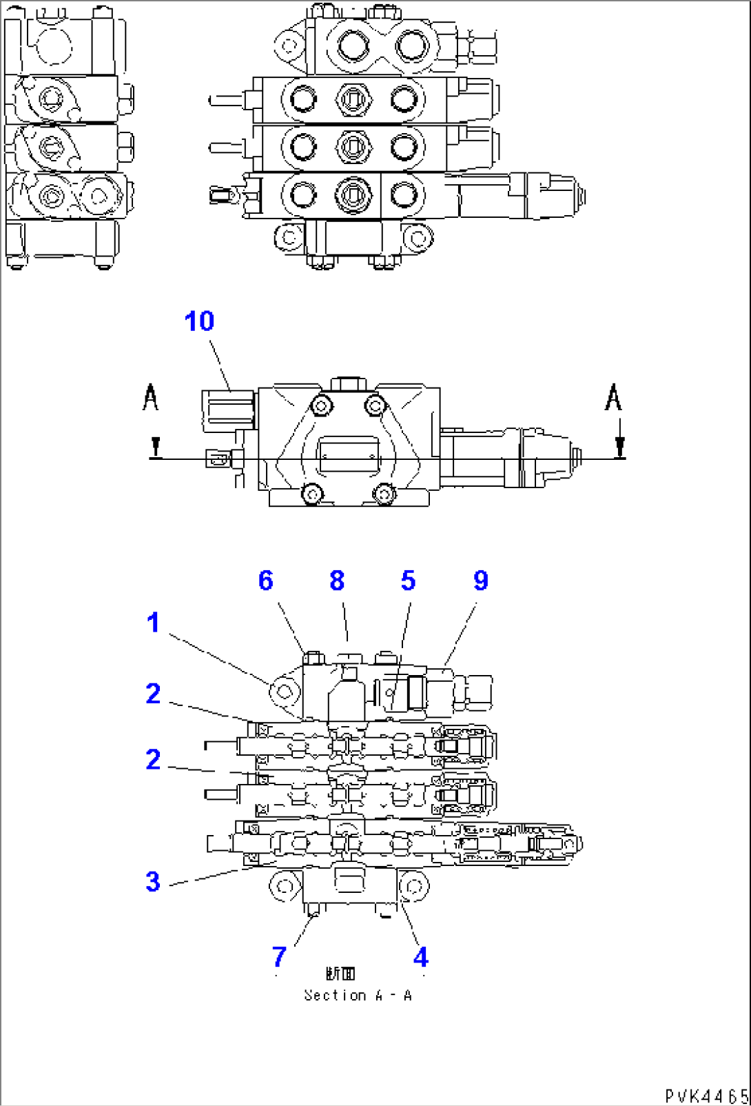 MAIN VALVE (FOR LIF TTILT LEVER + ANGLE LEVER)(#78604-80198)