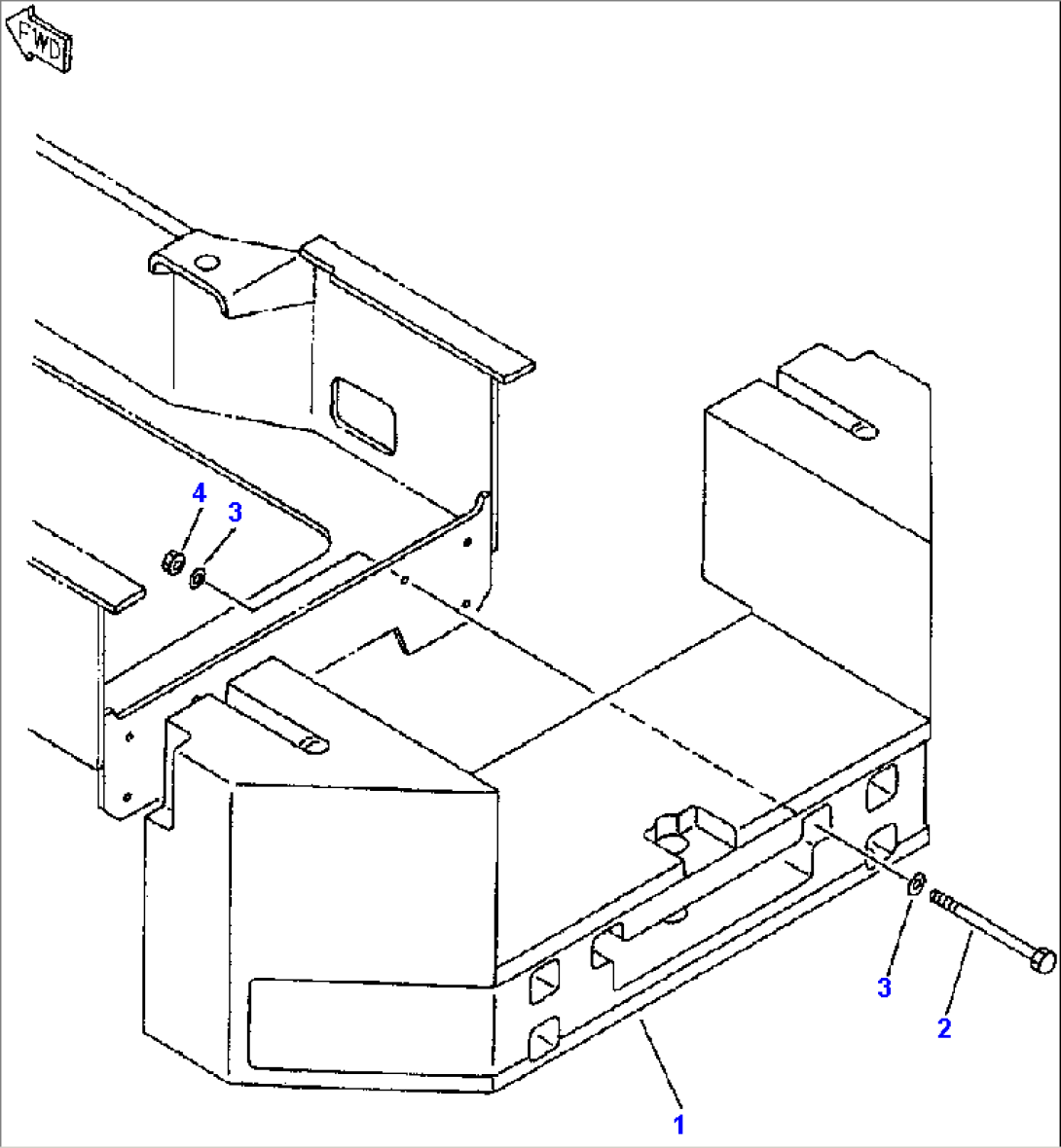 COUNTER WEIGHT FOR MACHINES WITH LOG GRAPPLE